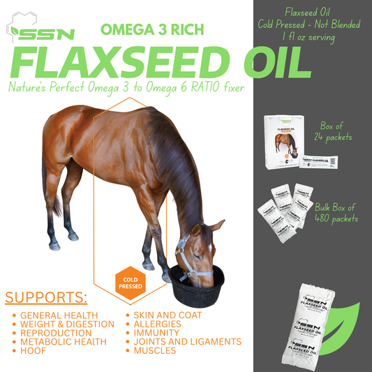SSN Flaxseed Oil — Omega-3 Support for Horses