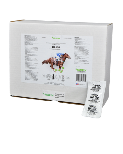 SSN HA-150 box of 120 packets - oral sodium hyaluronate supplement for horses